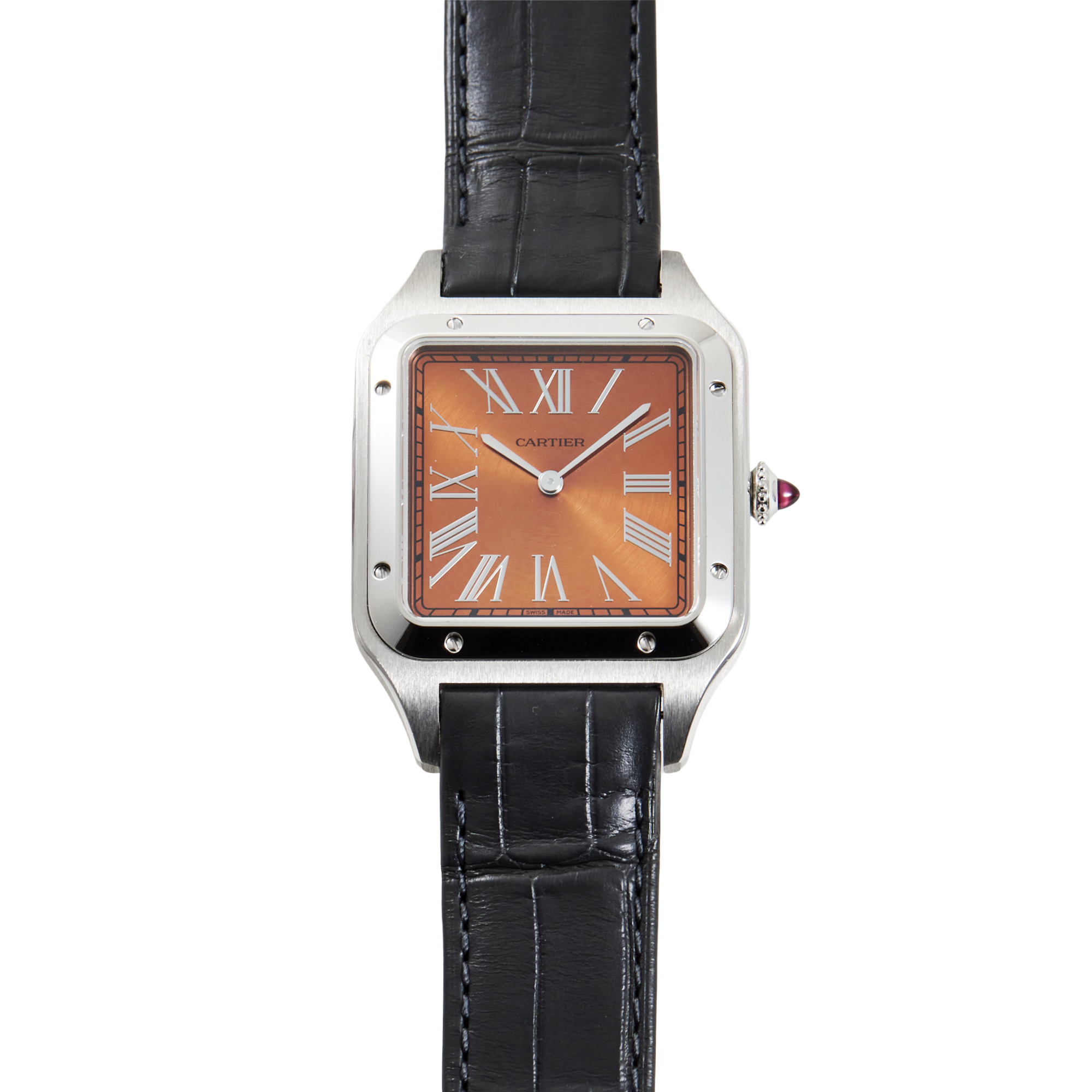 Santos-Dumont Platinum Brown Dial 34mm Product Image