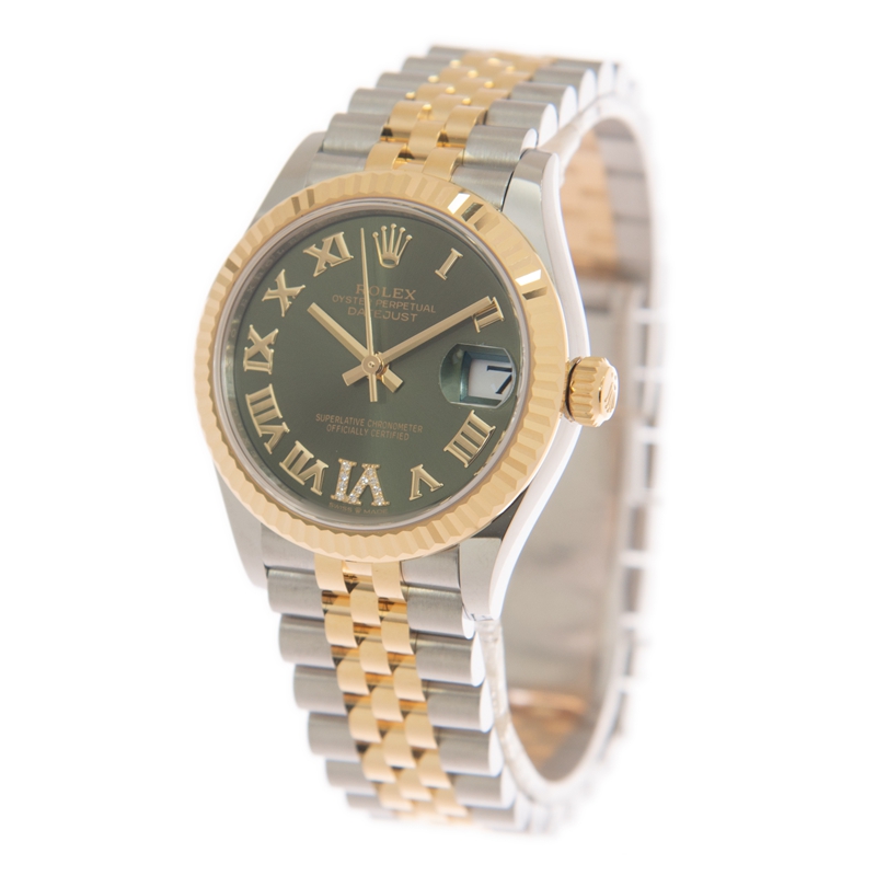 Datejust Yellow Gold & Steel Green Dial 31mm Product Image 2