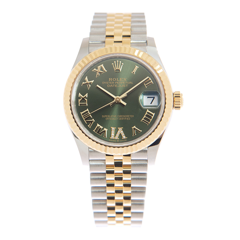 Datejust Yellow Gold & Steel Green Dial 31mm Product Image 1