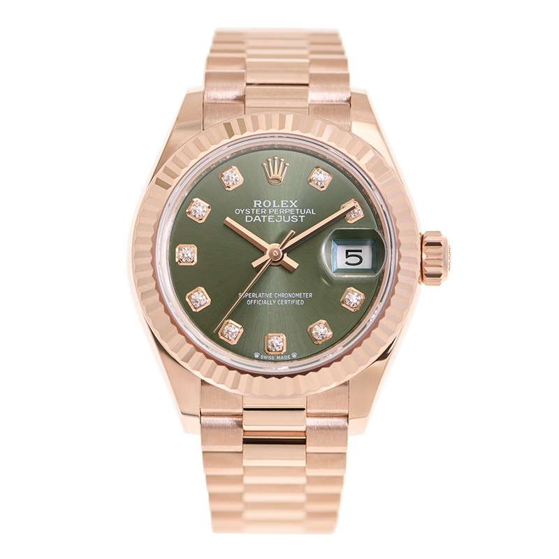 Lady-Datejust Rose Gold Green Dial 28mm Product Image 1