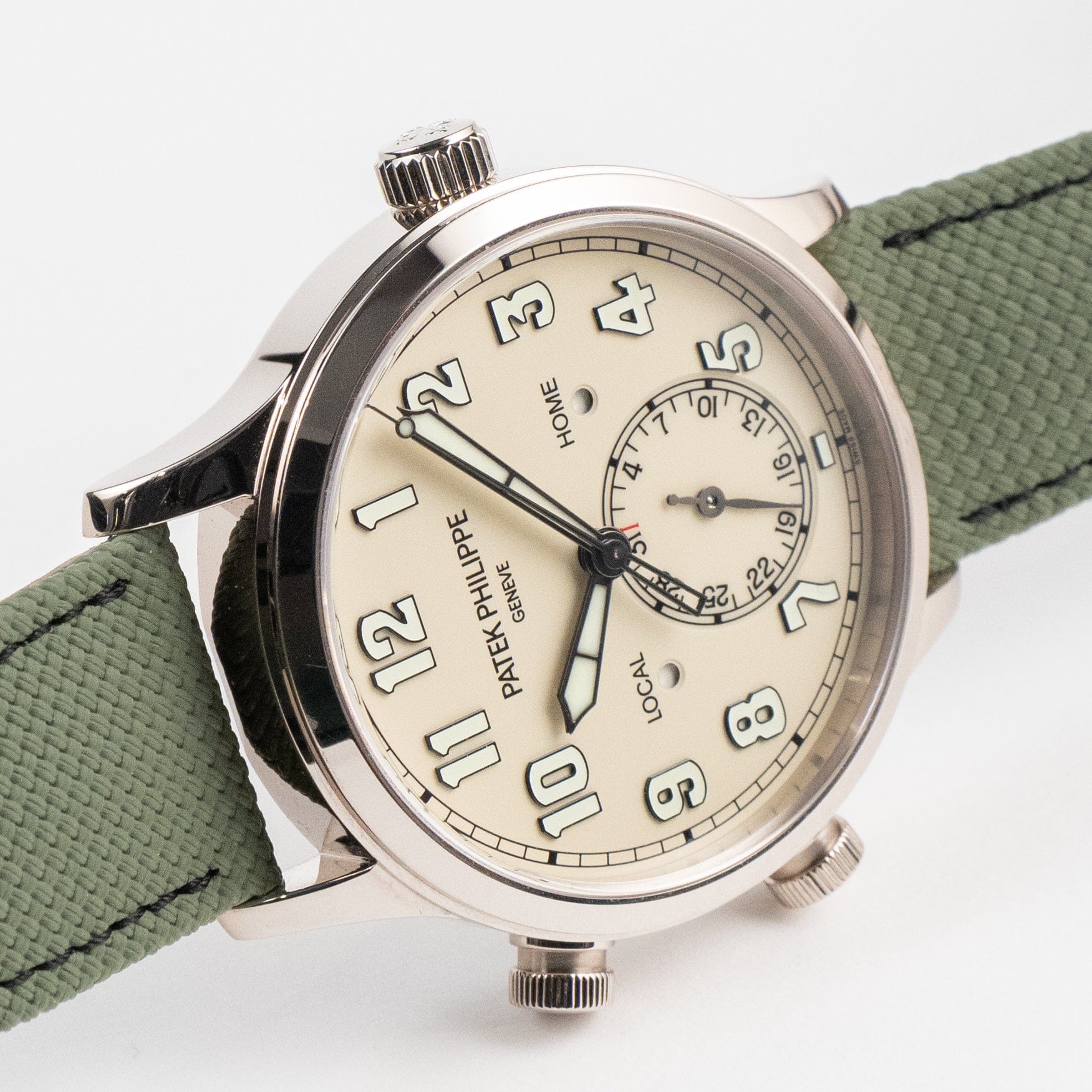 Calatrava Pilot Travel Time White Gold Ivory Dial 42mm Product Image 2