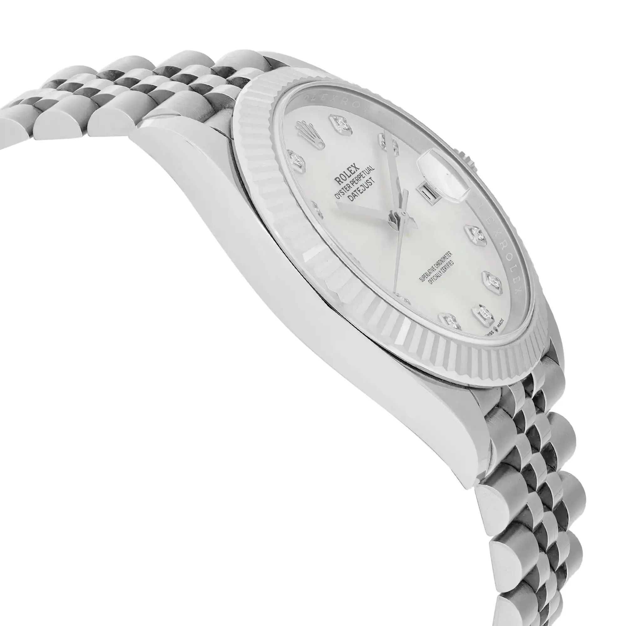 Datejust Steel Diamond Jubilee Mother of Pearl Dial 41mm Product Image 3
