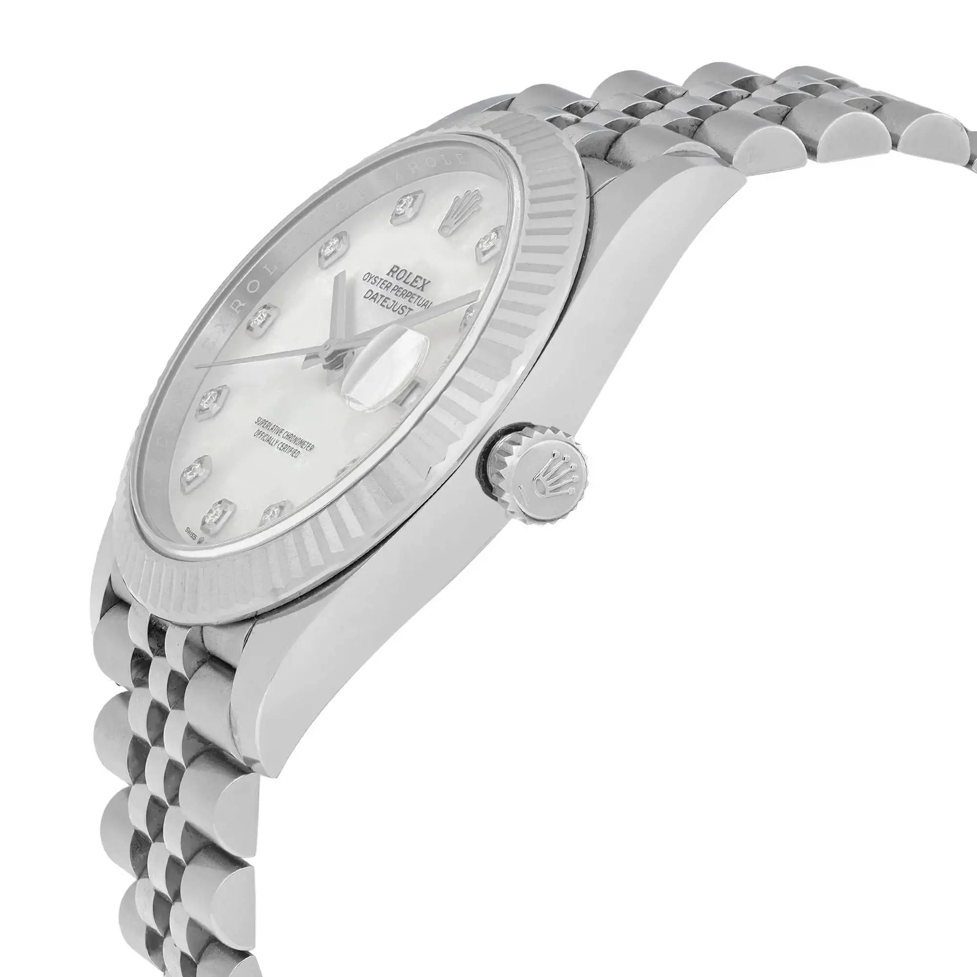 Datejust Steel Diamond Jubilee Mother of Pearl Dial 41mm Product Image 2