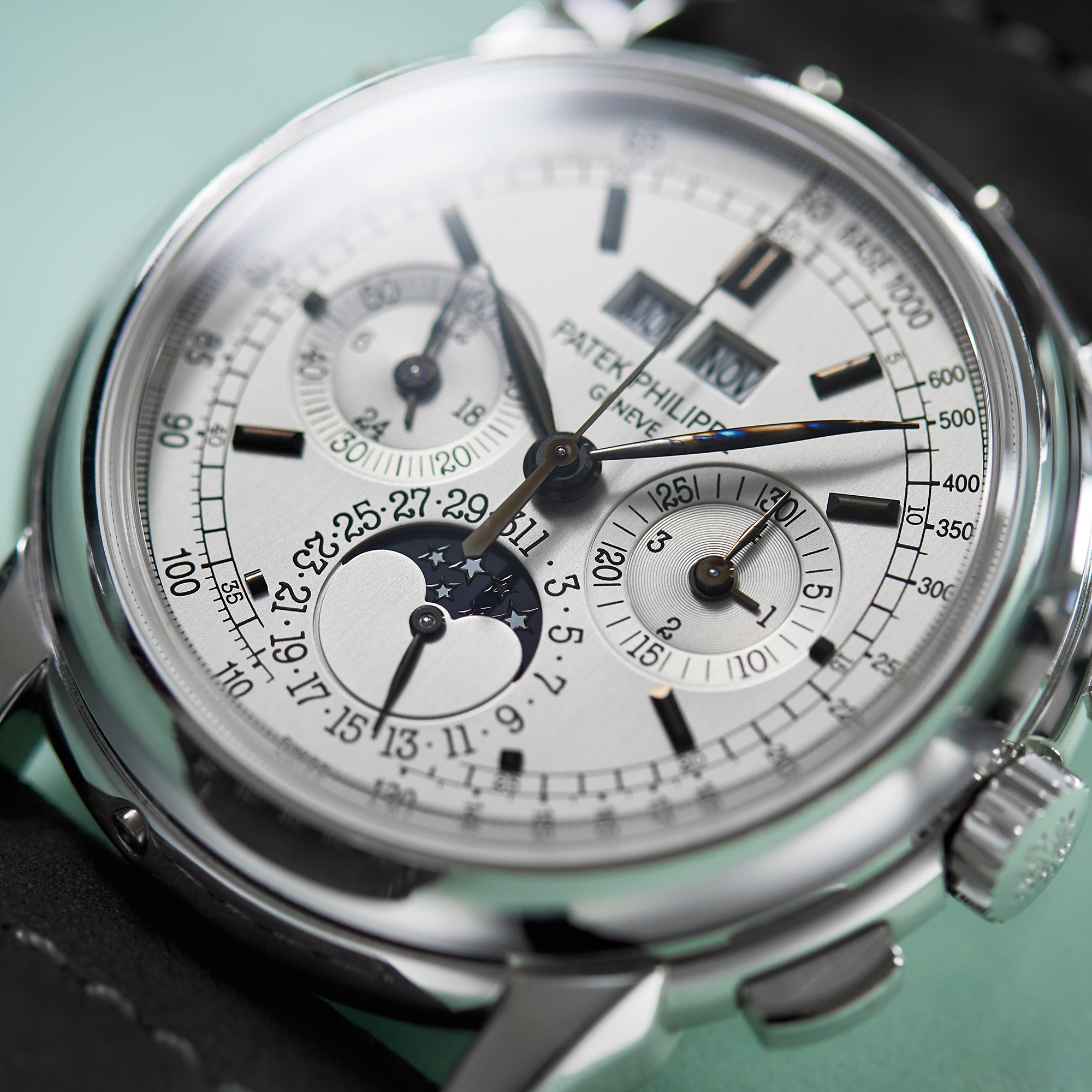 Perpetual Calendar Chronograph White Gold Silver Dial 40mm Product Image 13