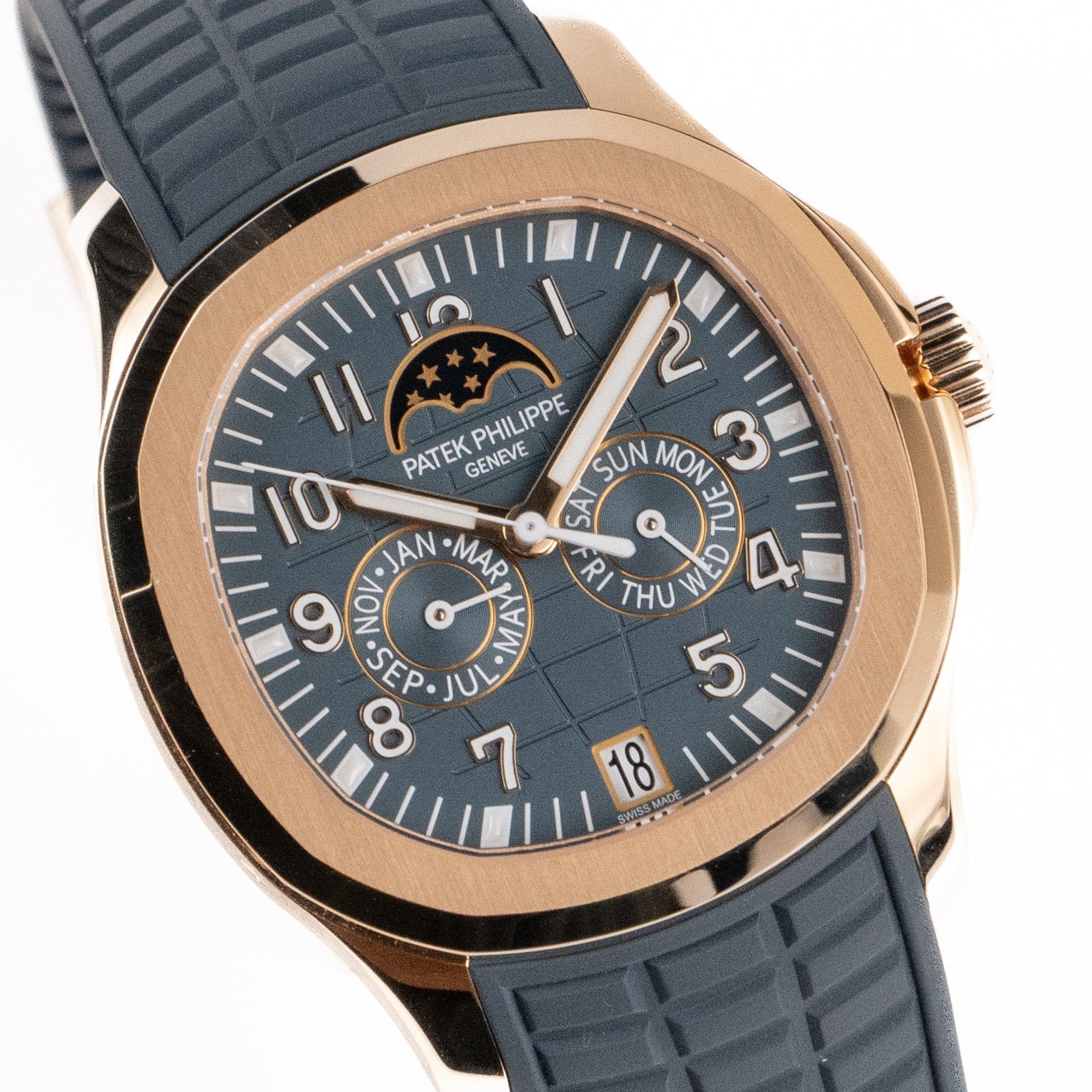 Aquanaut Luce Annual Calendar Rose Gold Blue Dial 39mm Product Image 1