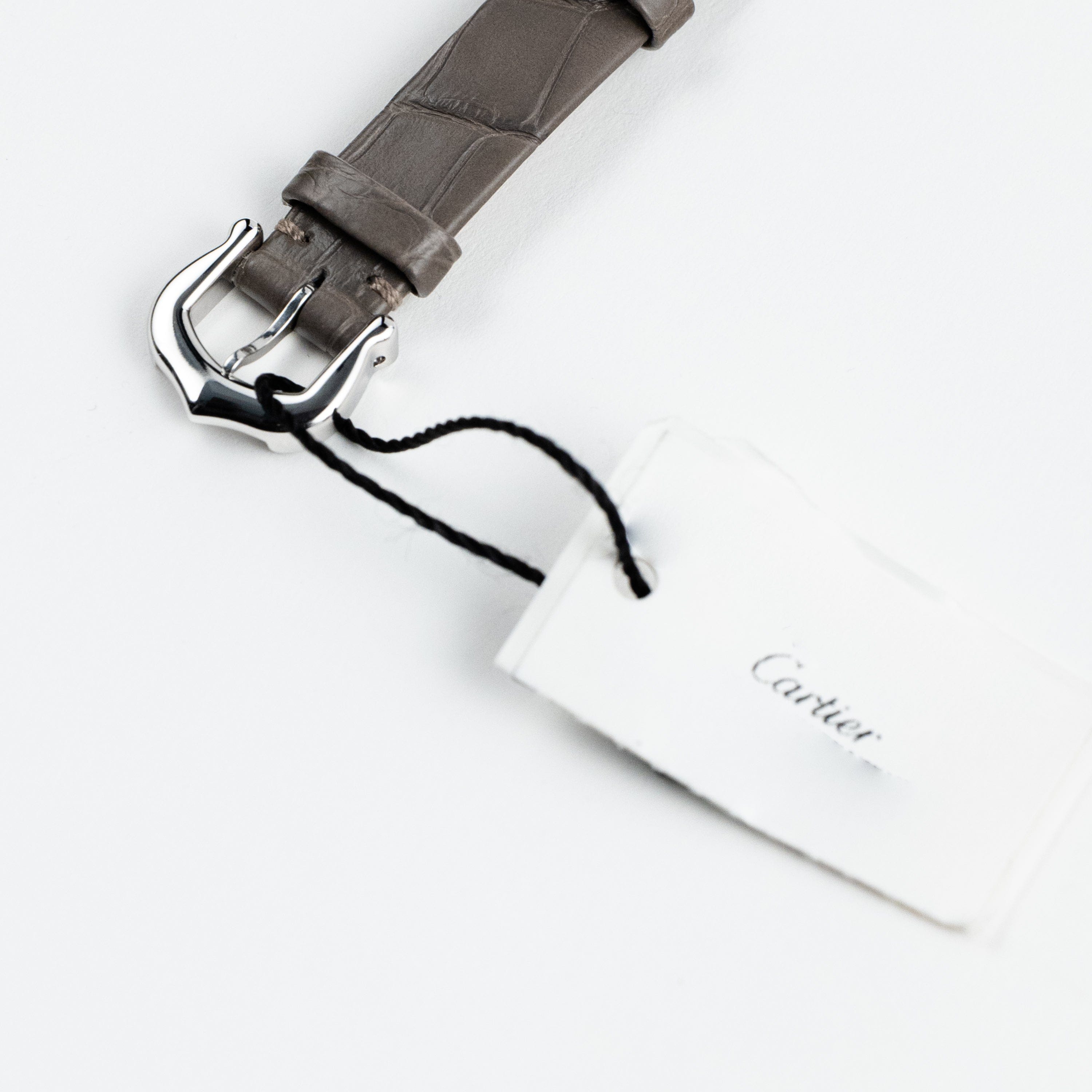 Baignoire Allongée Medium White Gold Diamond Silver Dial 21mm Product Image 9