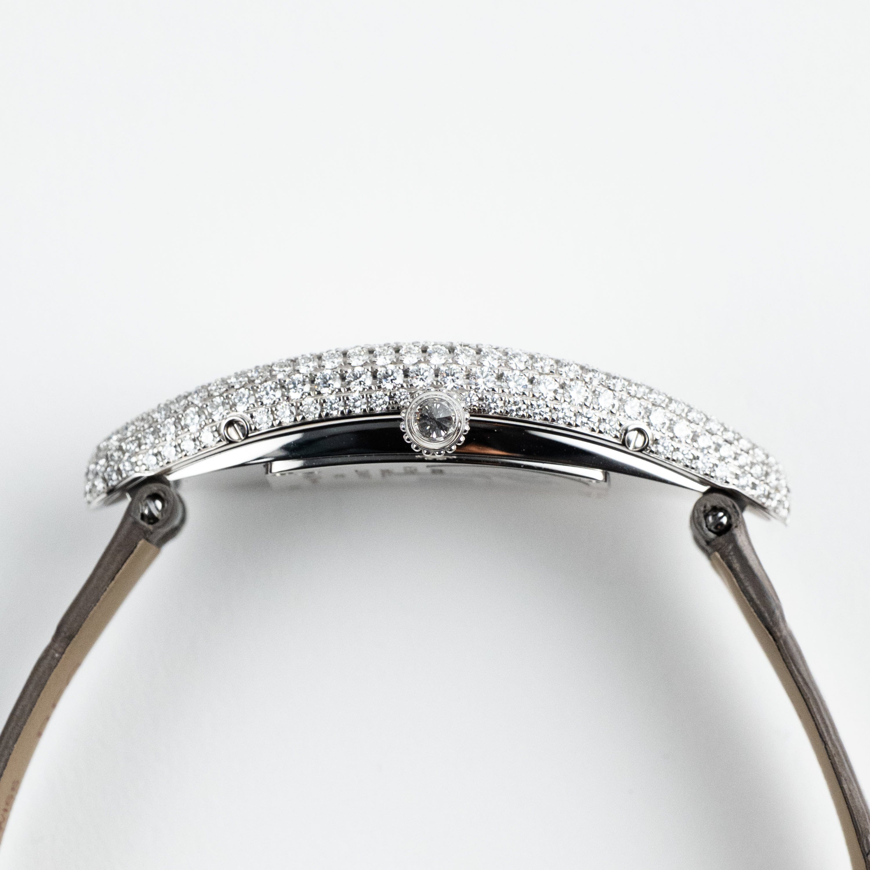 Baignoire Allongée Medium White Gold Diamond Silver Dial 21mm Product Image 4