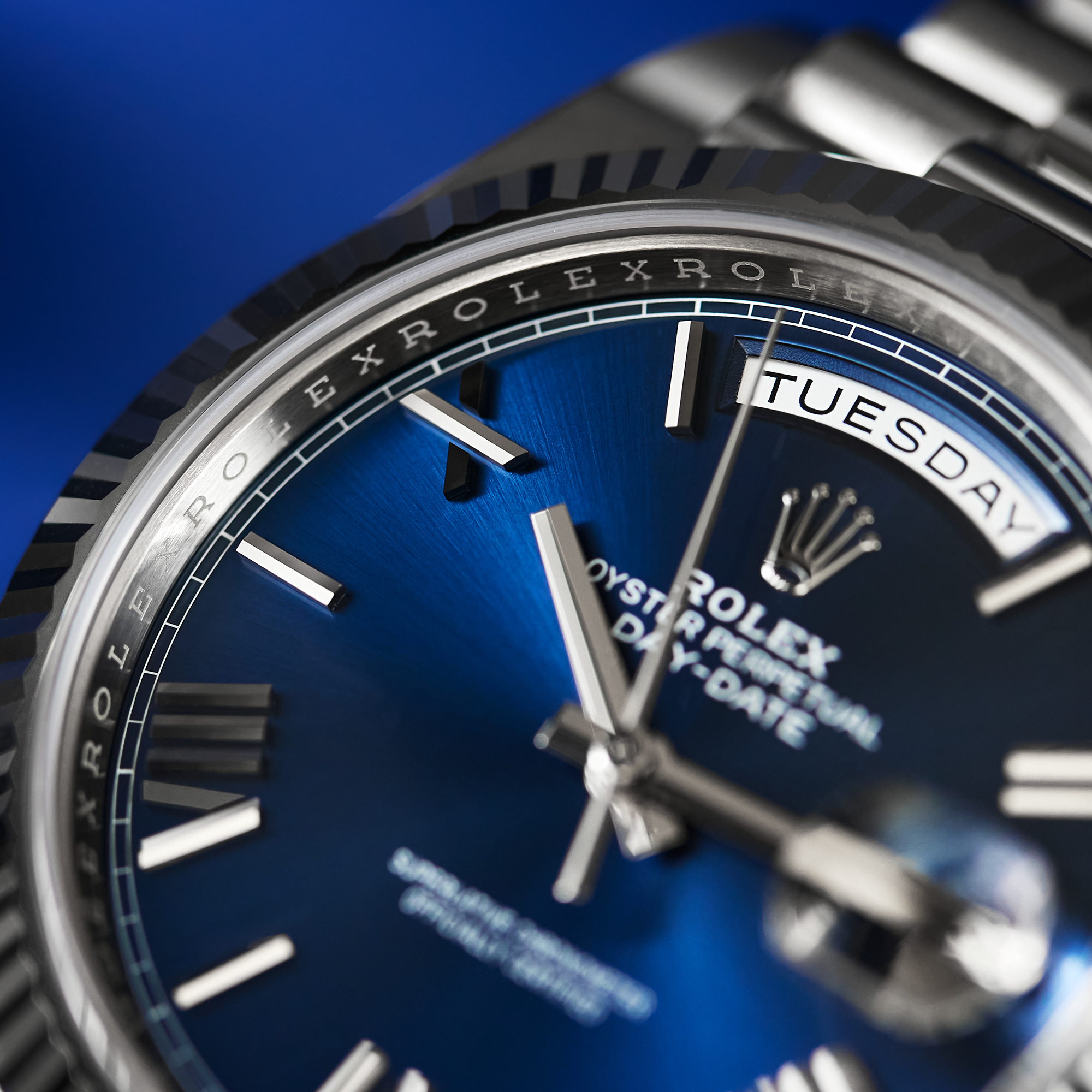 Day-Date White Gold Blue Dial 40mm Product Image