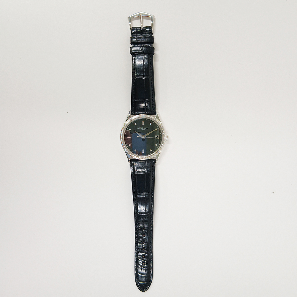 Calatrava White Gold Diamond Black Dial 38mm Product Image 2