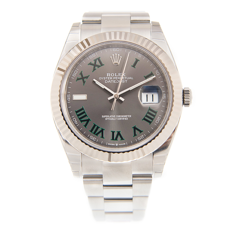 Datejust "Wimbledon" Steel Grey Dial 41mm Product Image 1