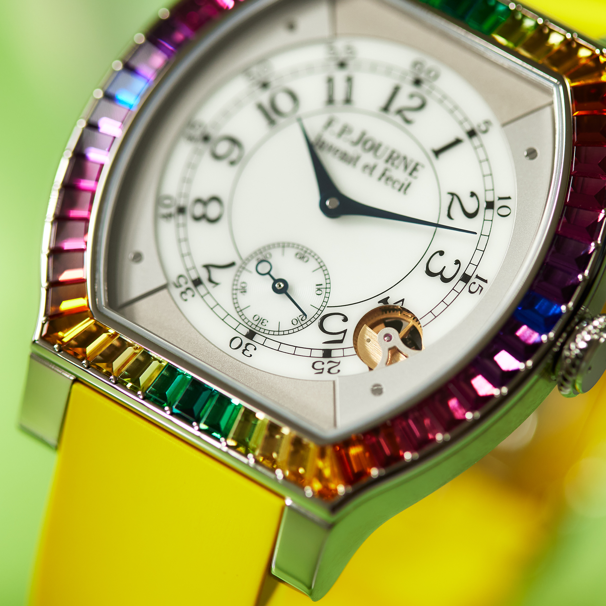 Élégante "Gino's Dream" Titanium Rainbow White Dial 48mm Product Image 11