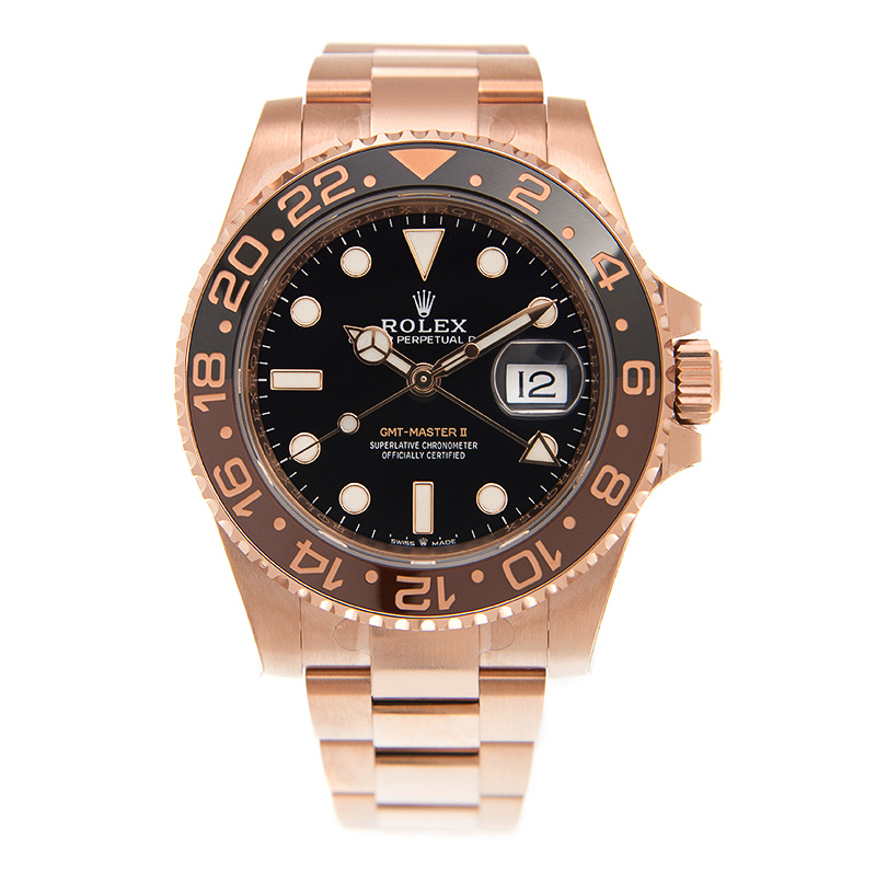 GMT-Master II "Rootbeer" Rose Gold Black Dial 40mm Product Image 1
