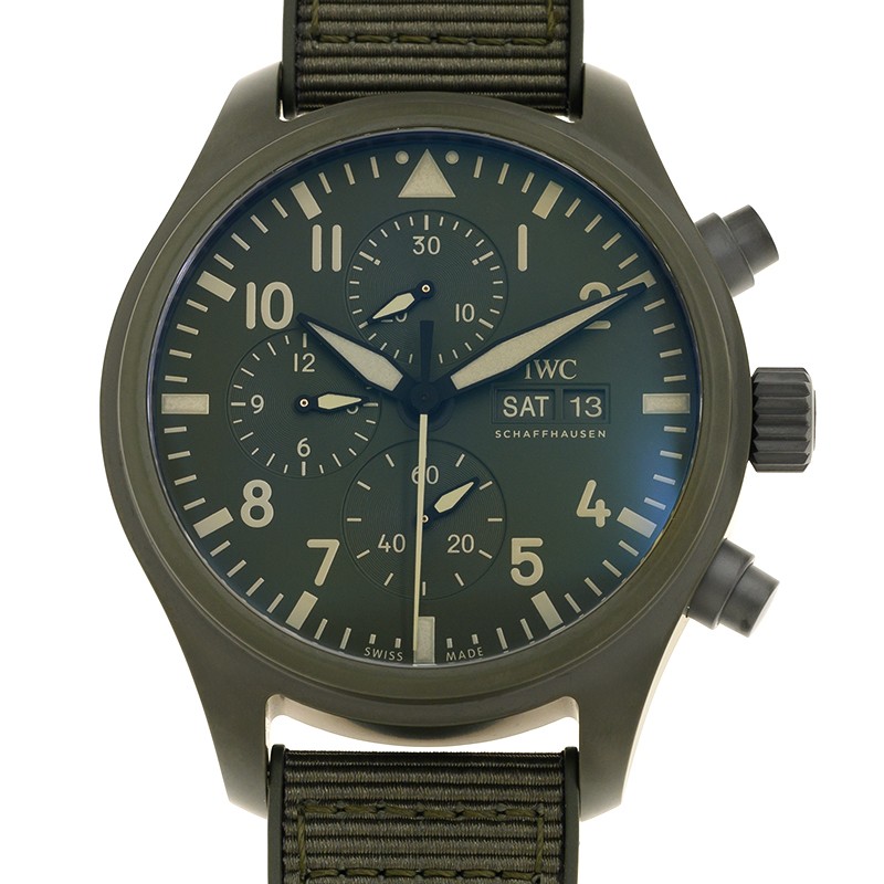 Pilot's Watch Chronograph Top Gun "Woodland" Ceramic Green Dial 44mm Product Image 1