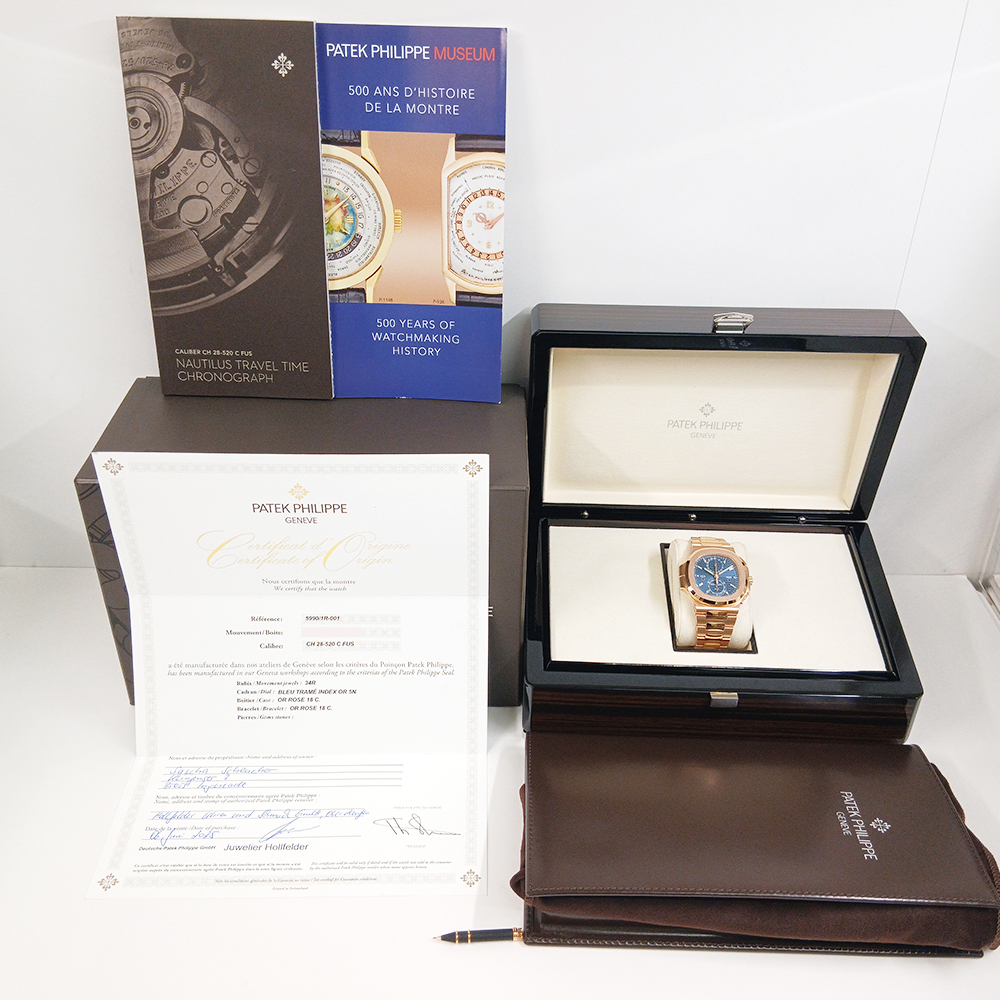 Nautilus Travel Time Rose Gold Blue Dial 40mm Product Image 11