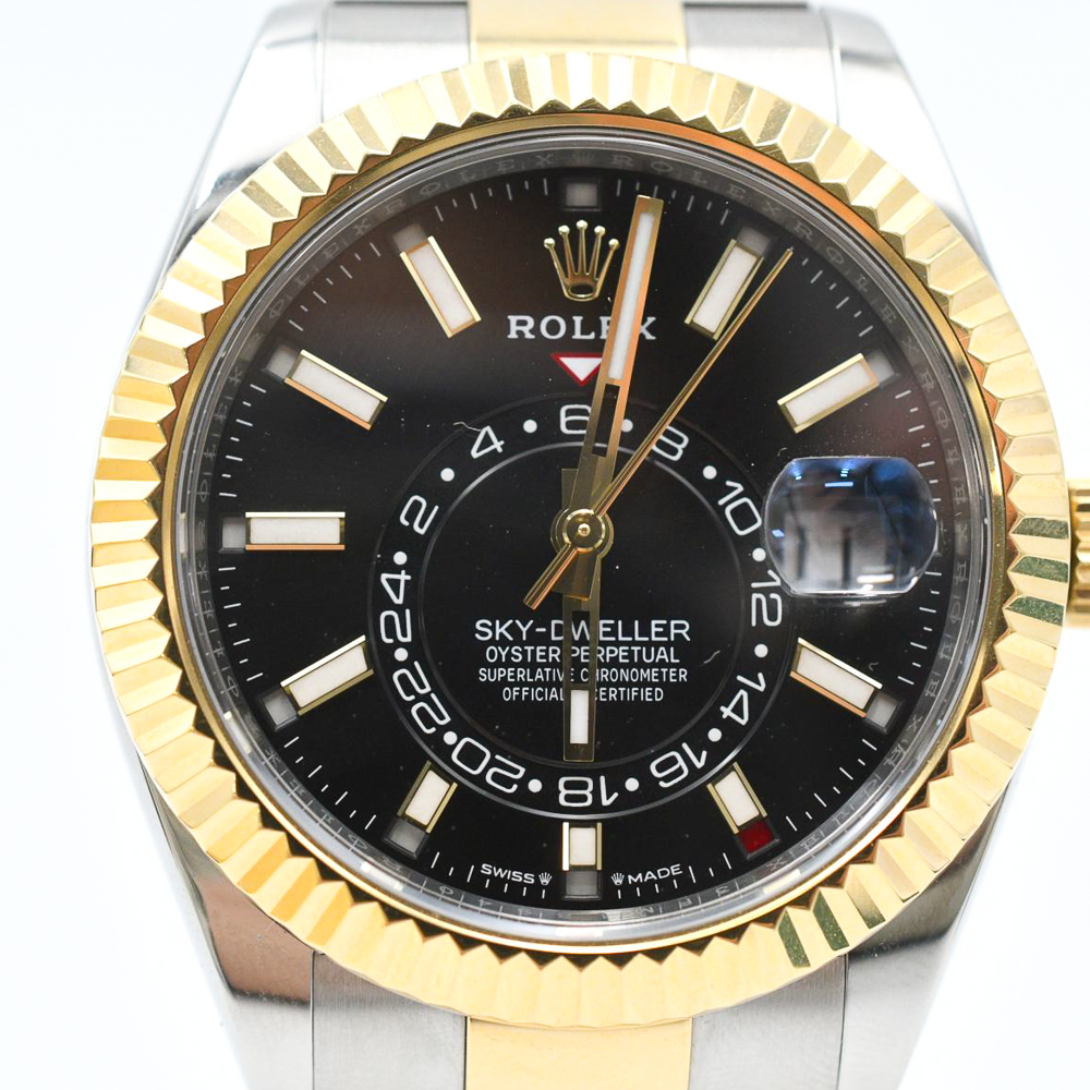 Sky-Dweller Yellow Gold & Steel Black Dial 42mm Product Image 2