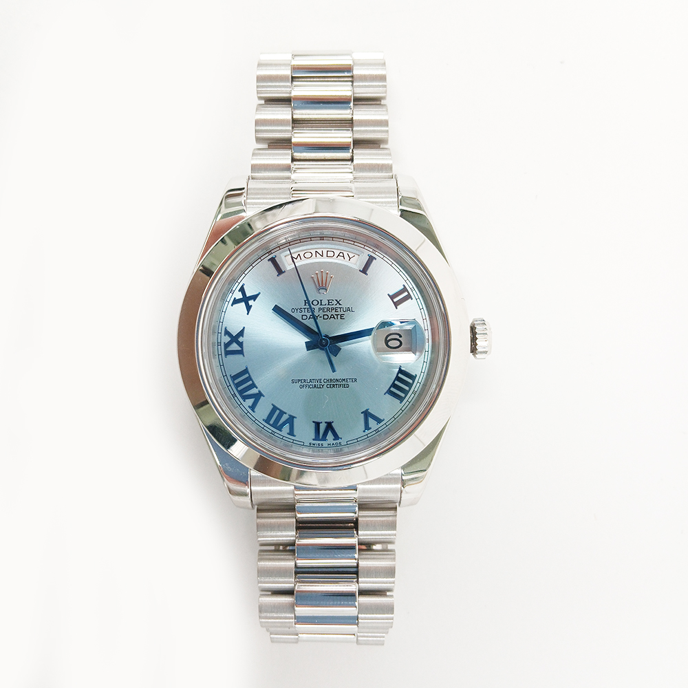 Day-Date II Platinum Blue Dial 41mm Product Image 1