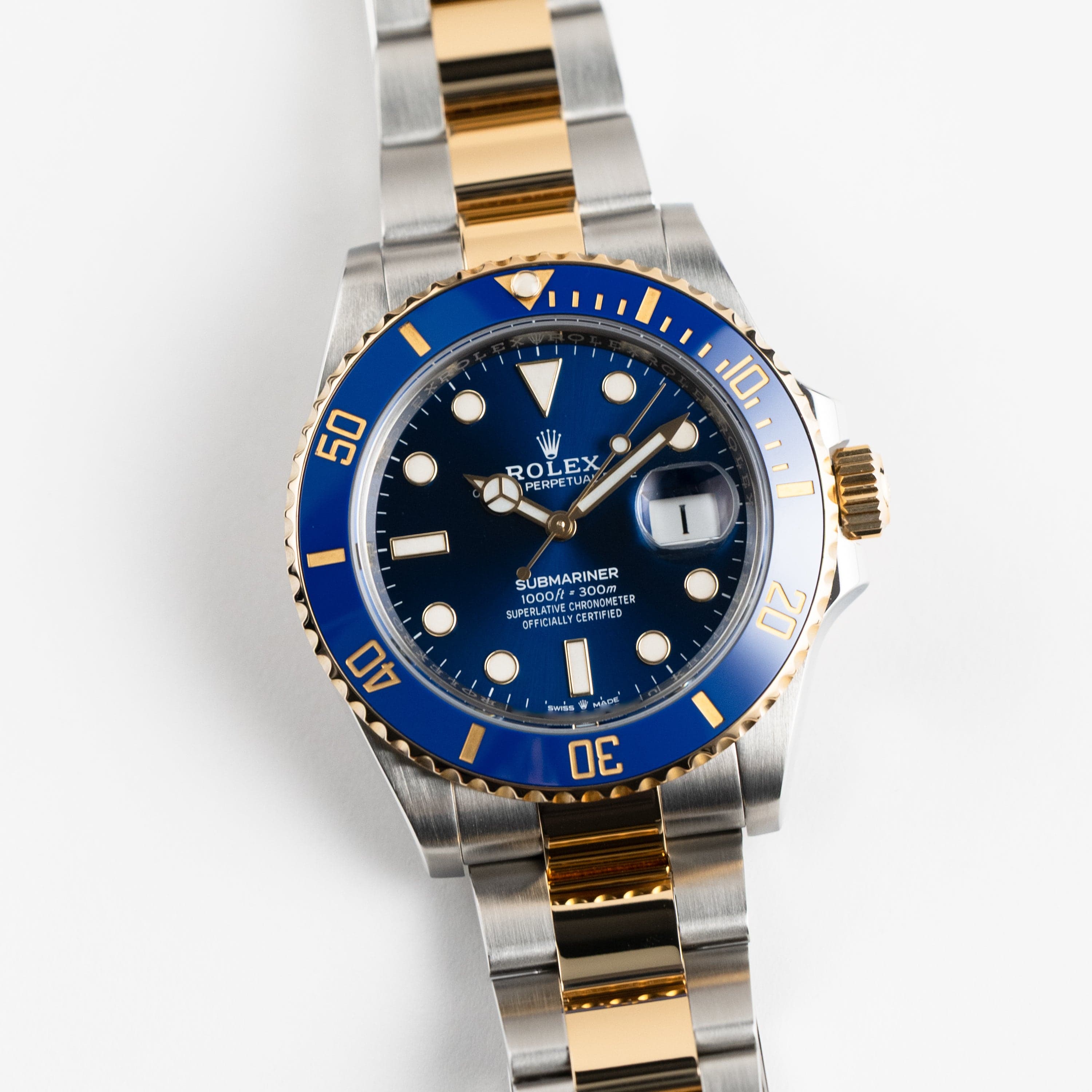 Submariner Date Yellow Gold & Steel Blue Dial 41mm Product Image 1