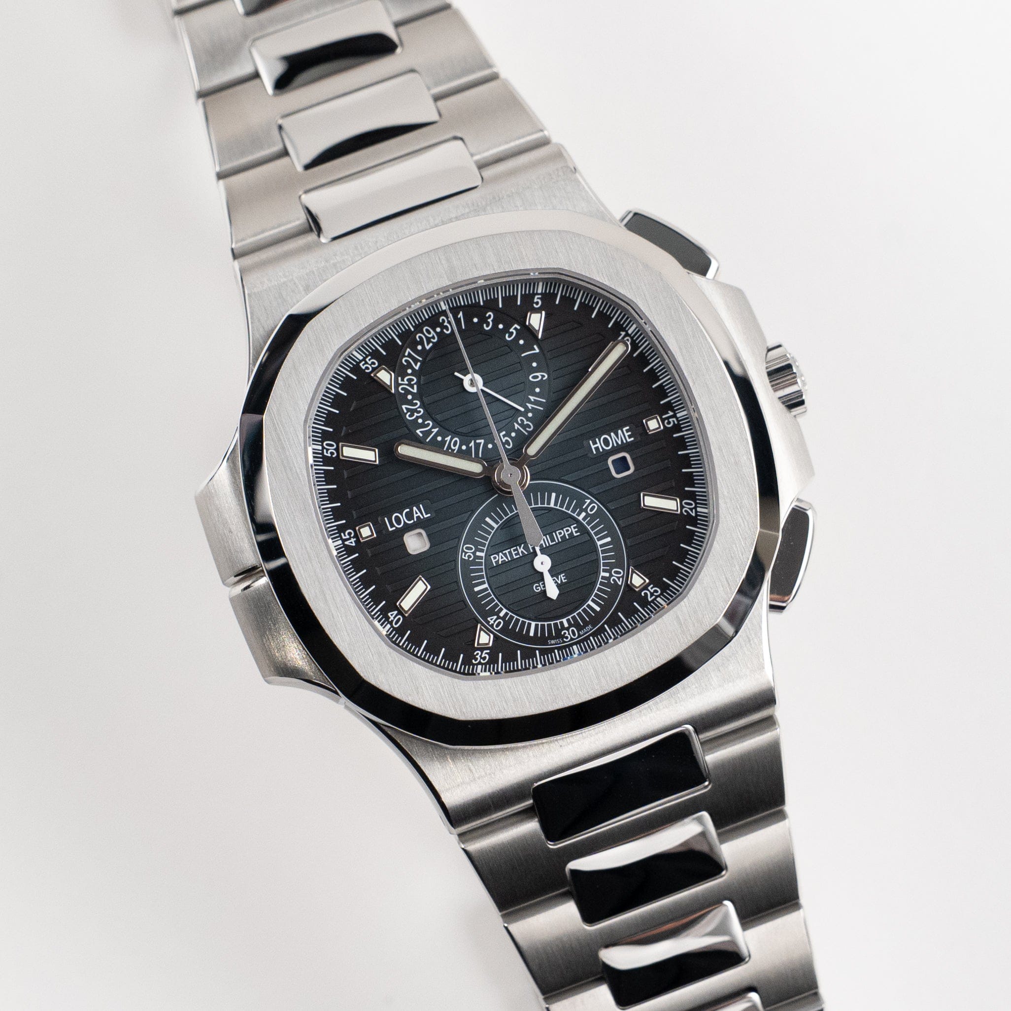 Nautilus Travel Time Steel Blue Dial 40mm Product Image 1