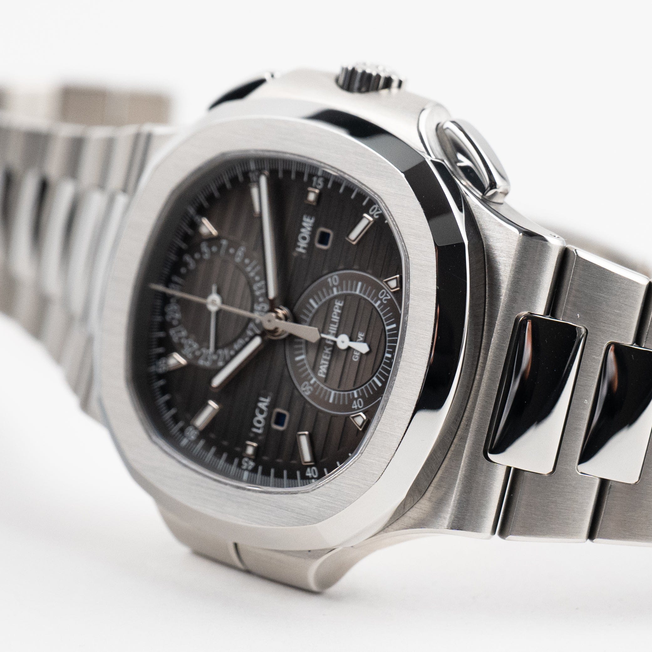 Nautilus Travel Time Steel Black Dial 40mm Product Image 2