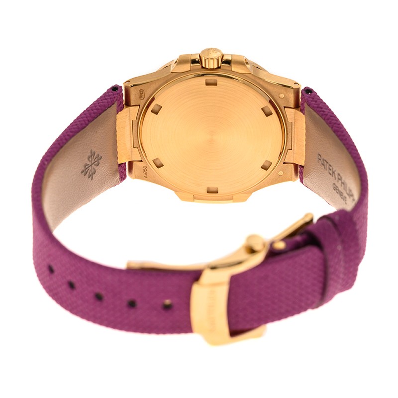 Nautilus Rose Gold Diamond Purple Dial 32mm Product Image 4