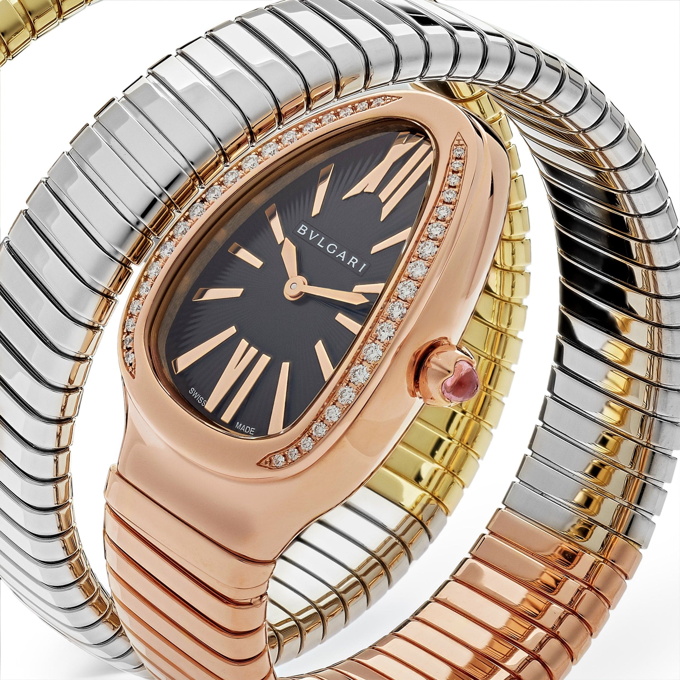 Serpenti Tubogas Three-Tone Double Spiral Black Dial 35mm Product Image 2