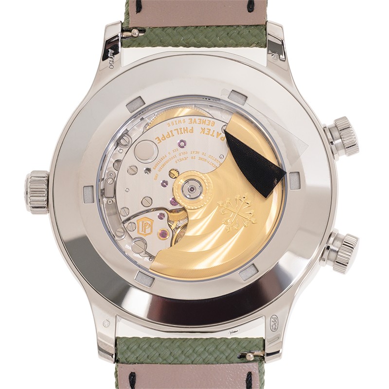 Calatrava Pilot Travel Time White Gold Ivory Dial 42mm Product Image 2