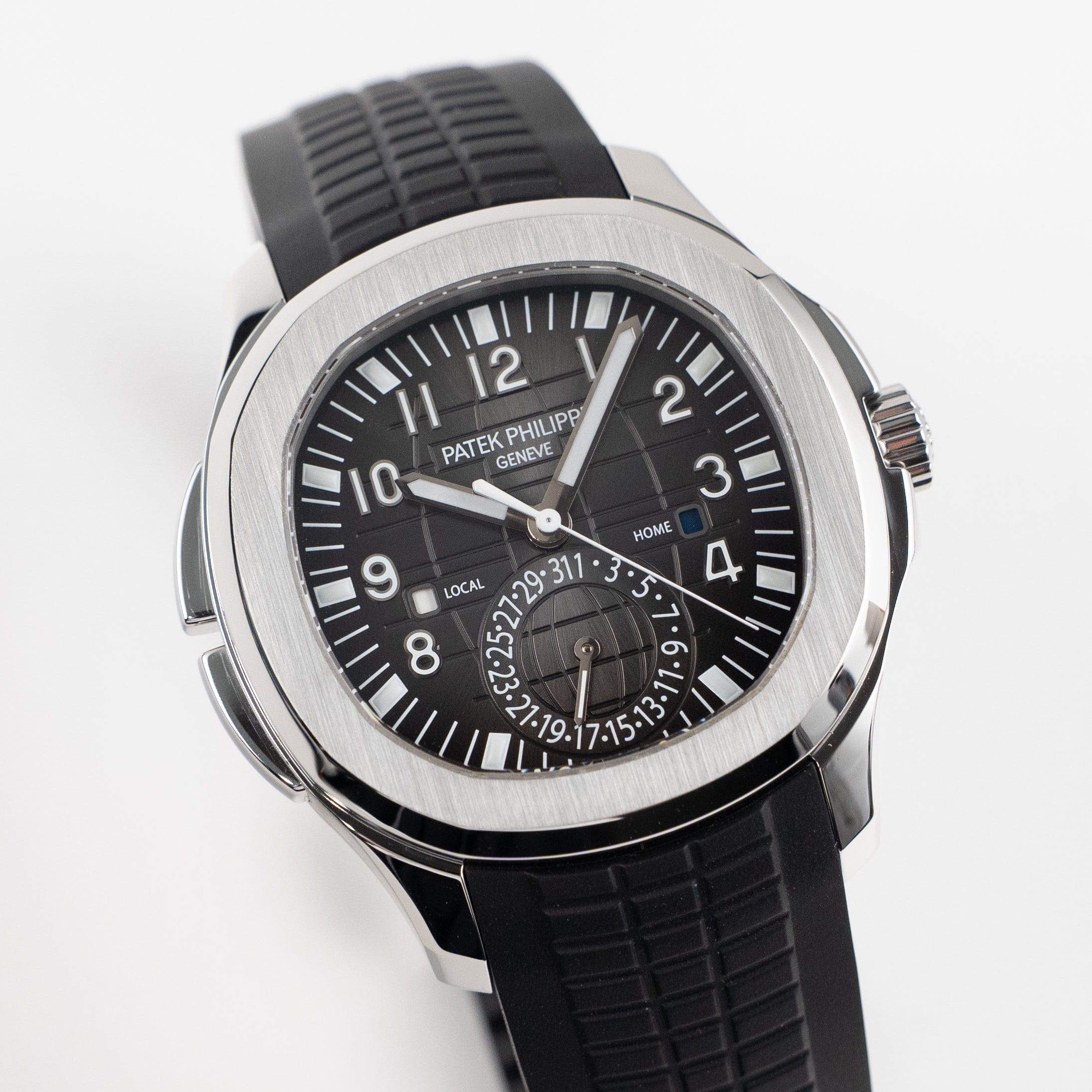 Aquanaut Travel Time Steel Black Dial 40mm Product Image 1