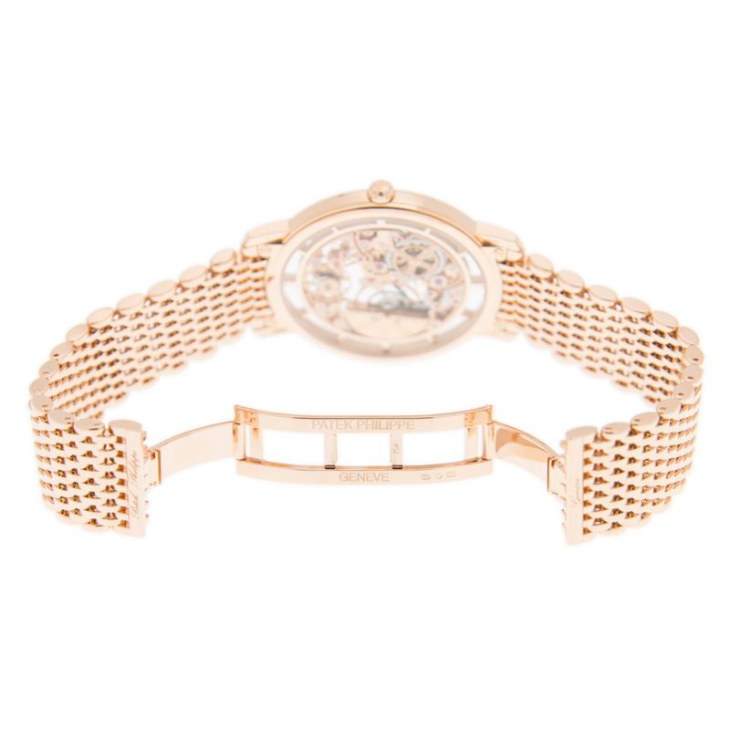 Calatava Rose Gold Skeleton Dial 39mm Product Image 5