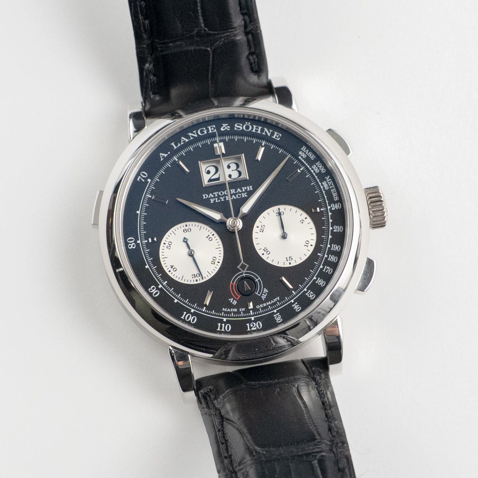 Saxonia Datograph Up/Down Platinum Black Dial 41mm Product Image 1