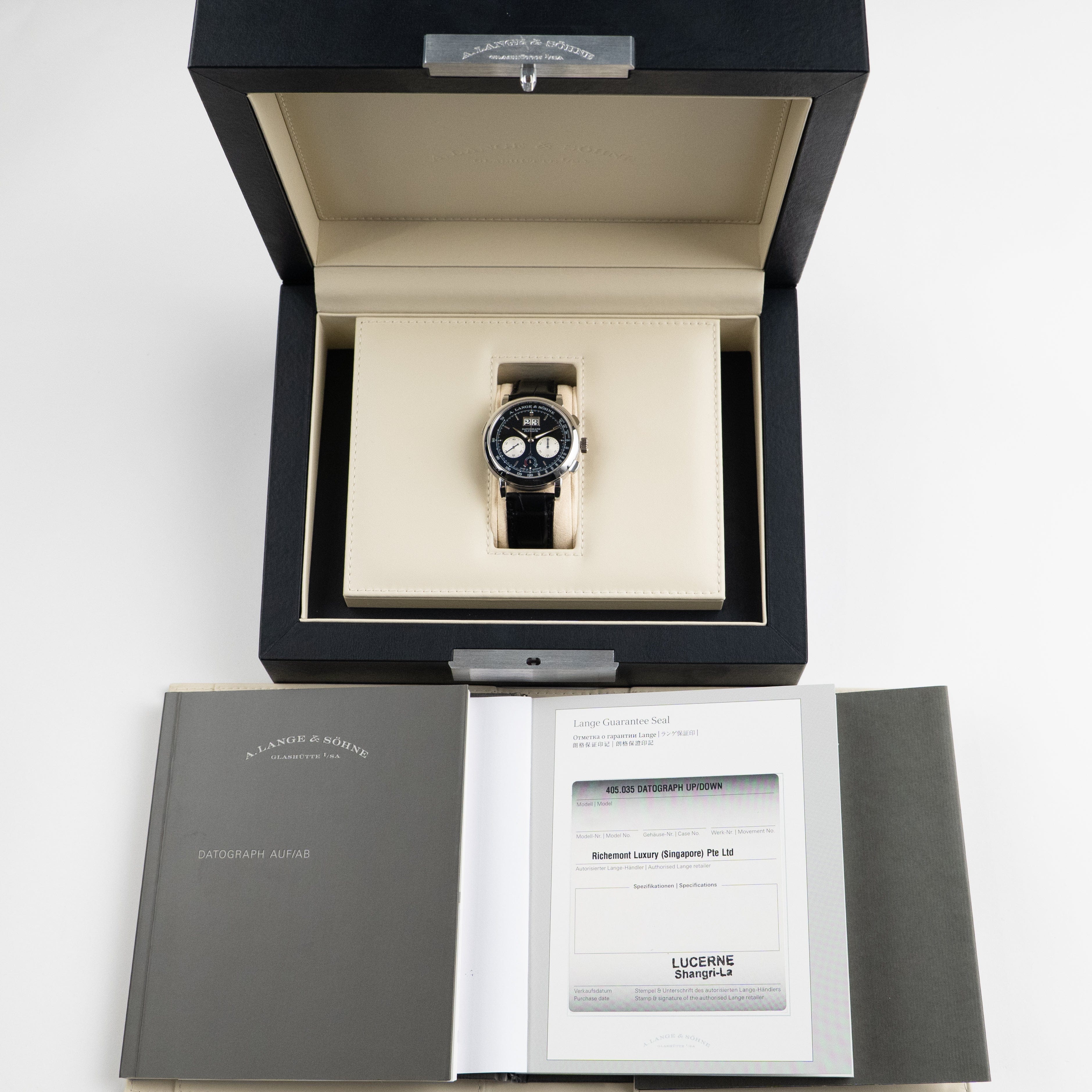 Saxonia Datograph Up/Down Platinum Black Dial 41mm Product Image 10