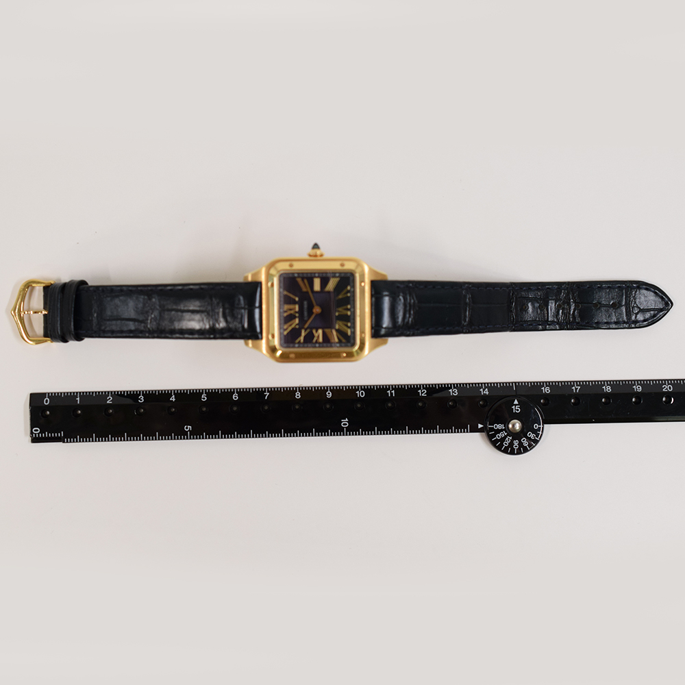 Santos-Dumont Yellow Gold Blue Dial 31mm Product Image 8