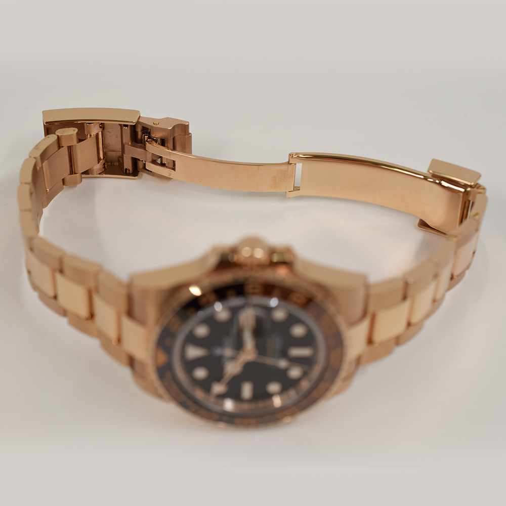 GMT-Master II "Rootbeer" Rose Gold Black Dial 40mm Product Image 6