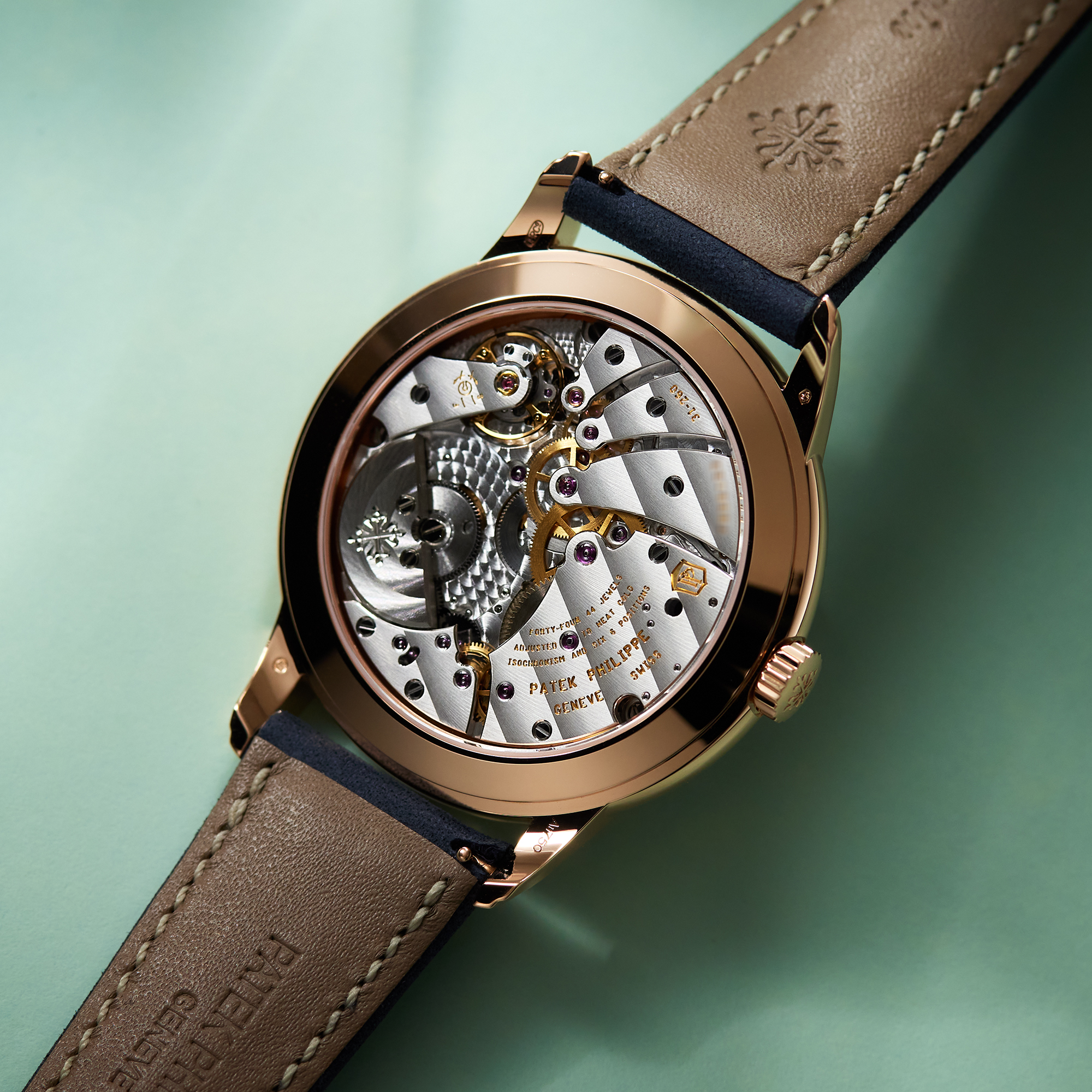 Calatrava Travel Time 24 Hour Rose Gold Blue Dial 42mm Product Image