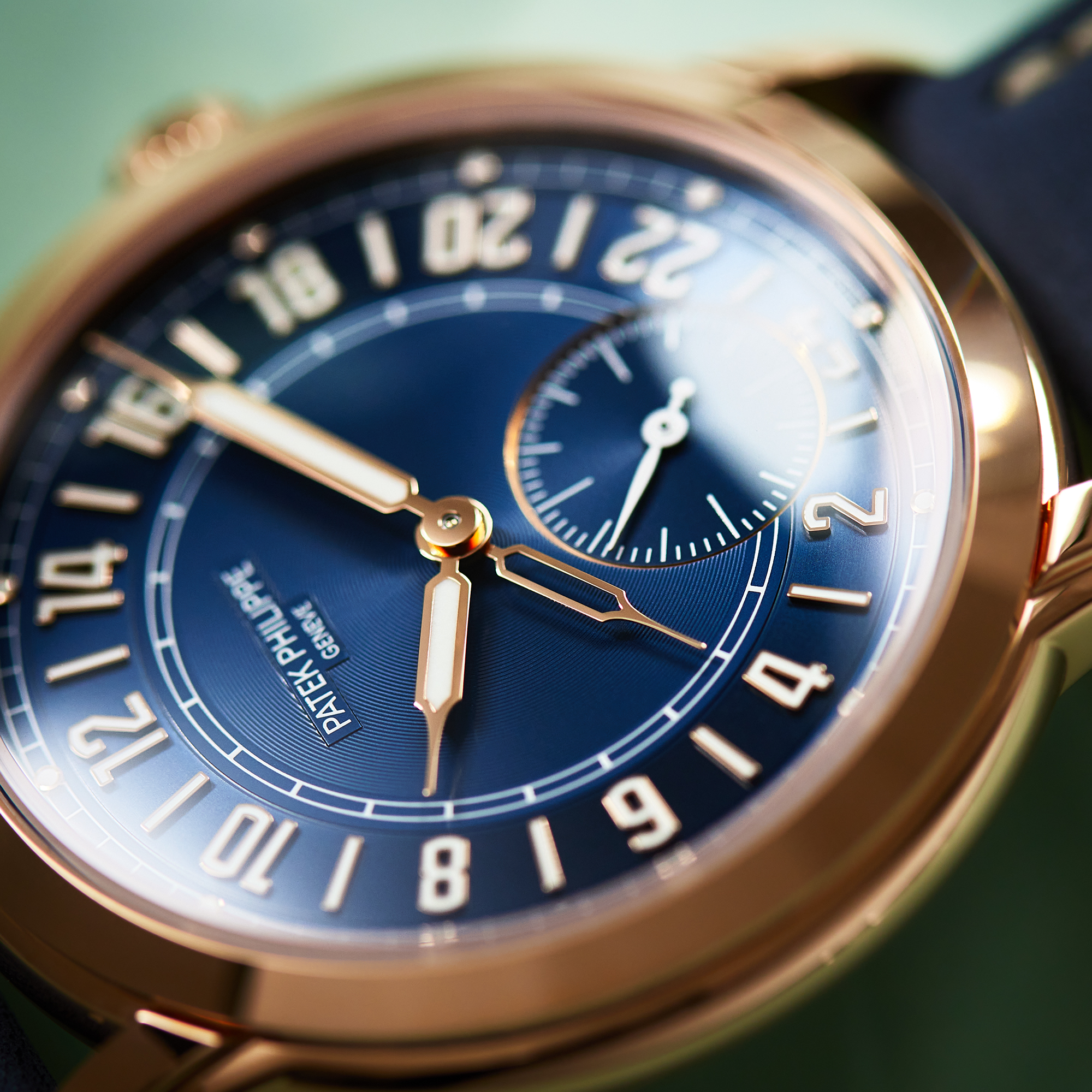 Calatrava Travel Time 24 Hour Rose Gold Blue Dial 42mm Product Image