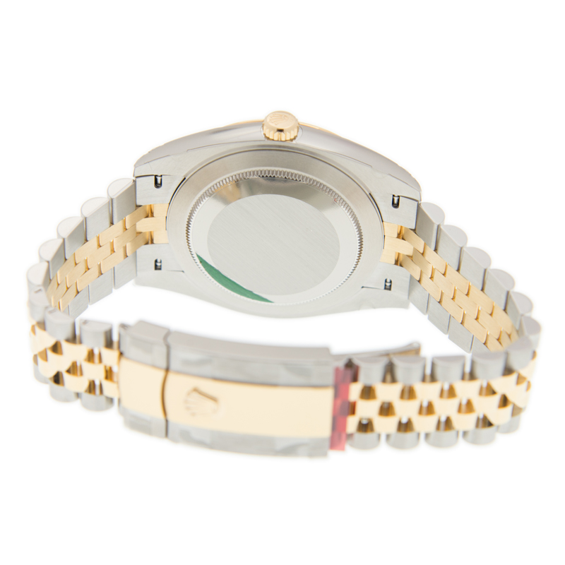 Datejust "Wimbledon" Yellow Gold & Steel Jubilee Grey Dial 41mm Product Image 4