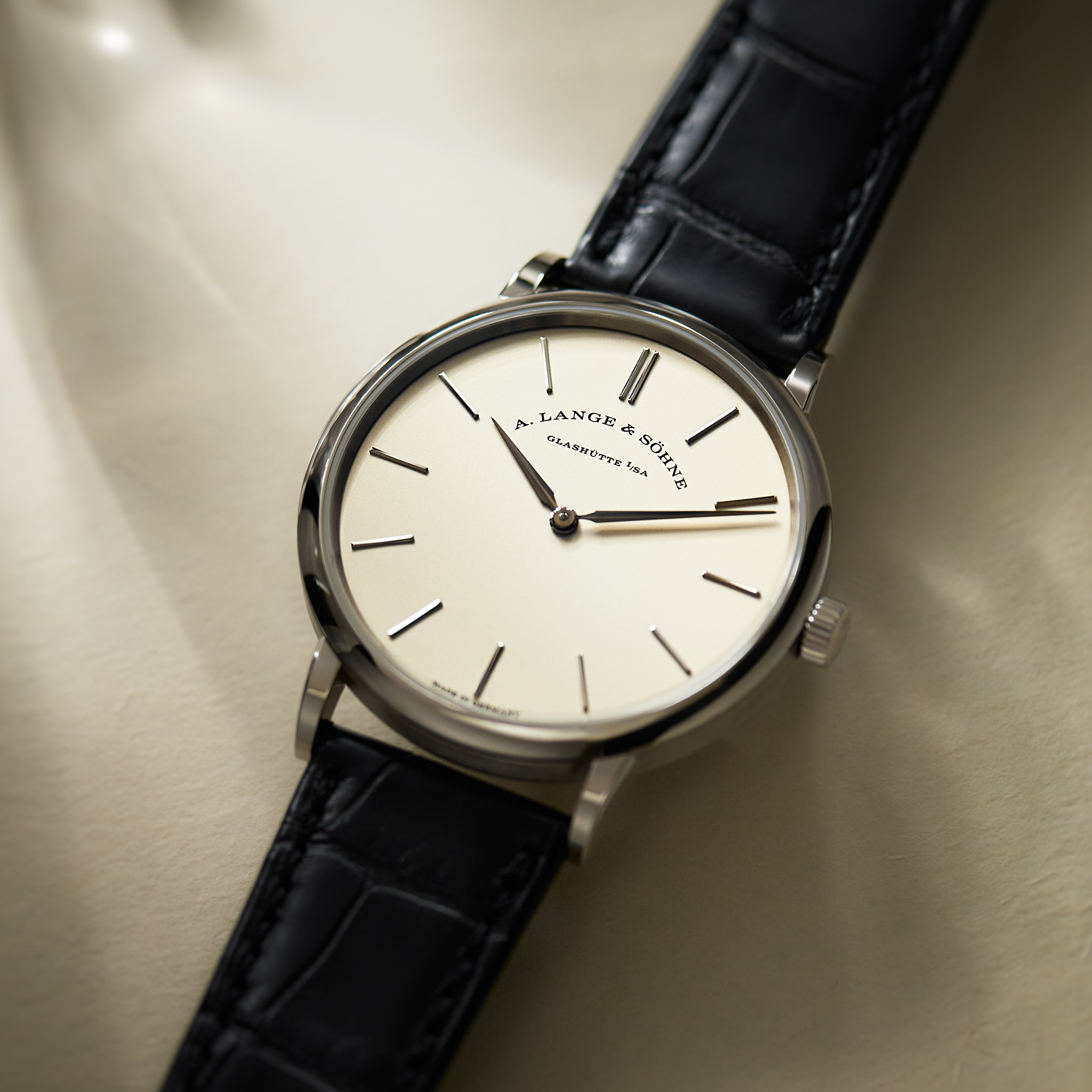 Saxonia Thin White Gold Silver Dial 37mm Product Image 9