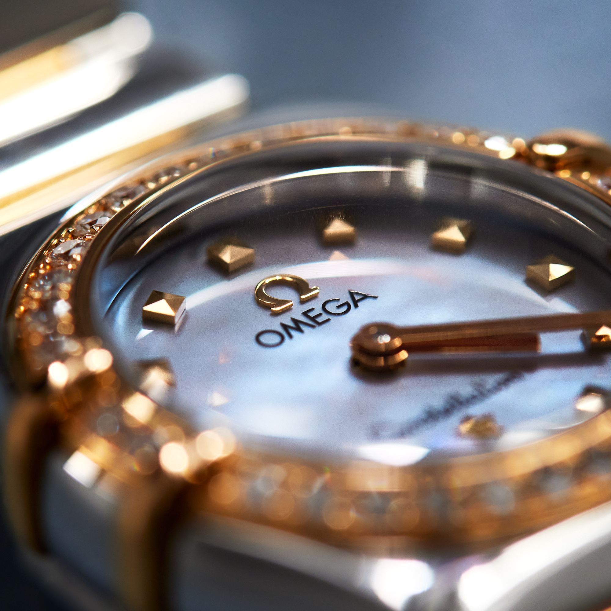 Constellation My Choice Rose Gold & Steel Diamond Blue Dial 22mm Product Image