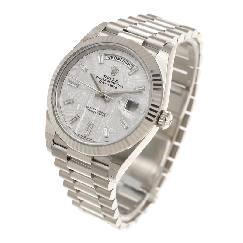 Day-Date White Gold Diamond Meteorite Dial 40mm Product Image 2