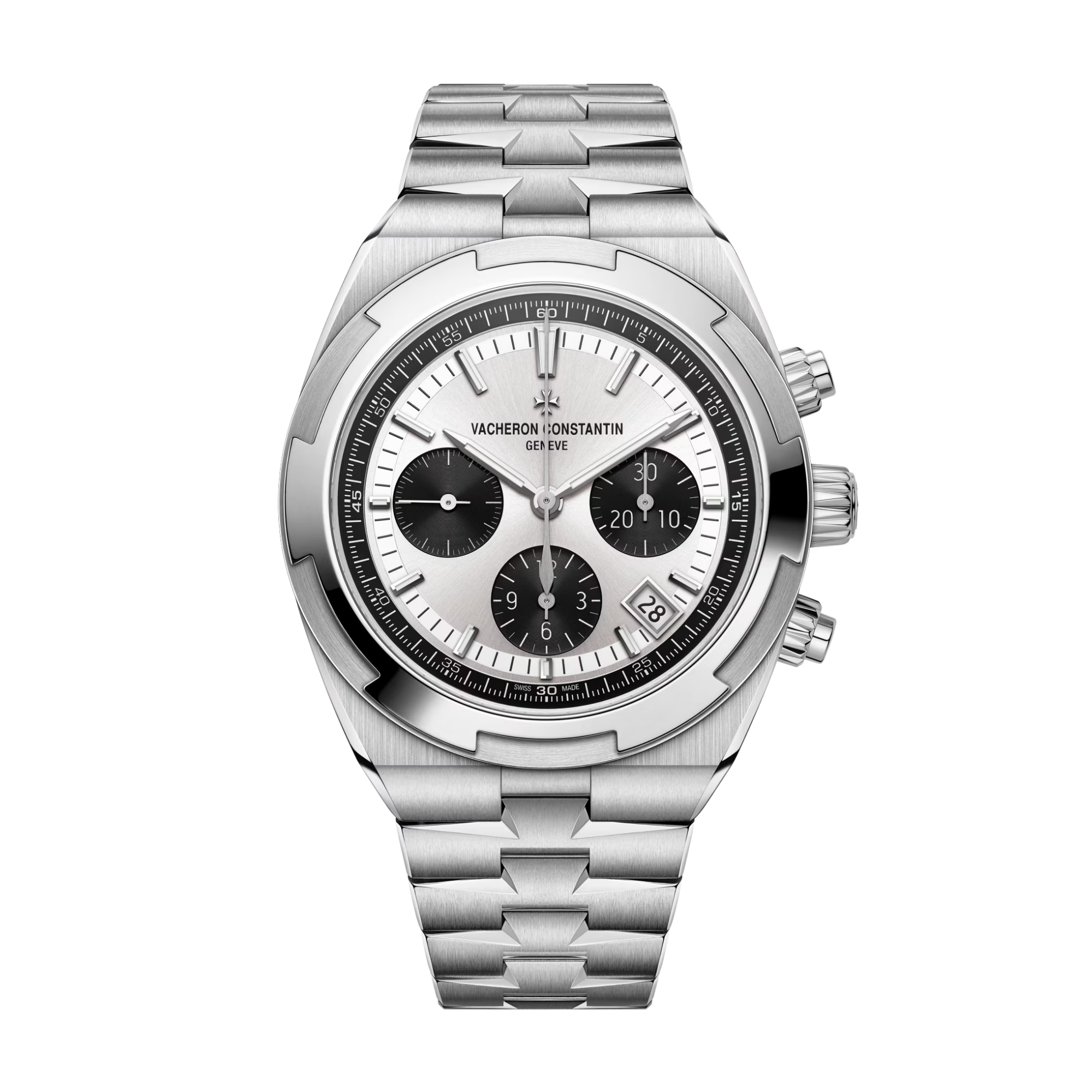 Overseas Chronograph Steel White Dial 42mm Product Image