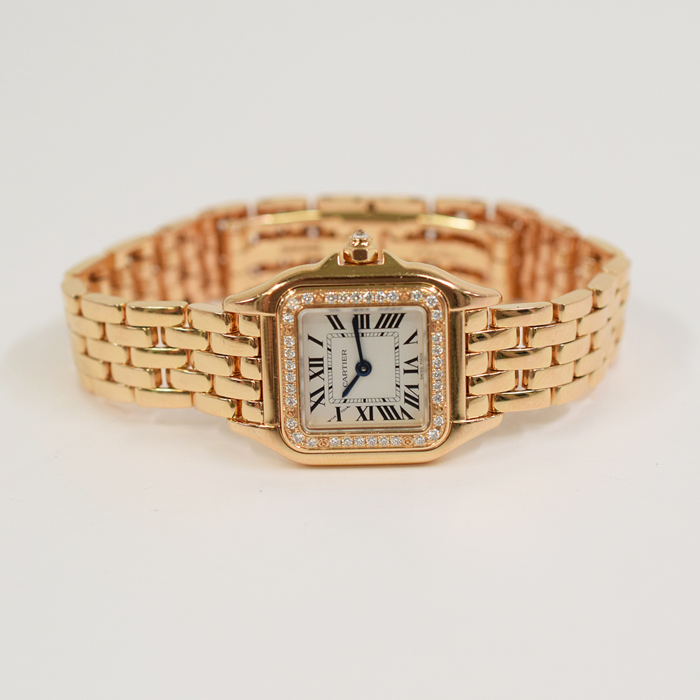Panthère de Cartier Rose Gold Diamond White Dial 22mm Product Image 2