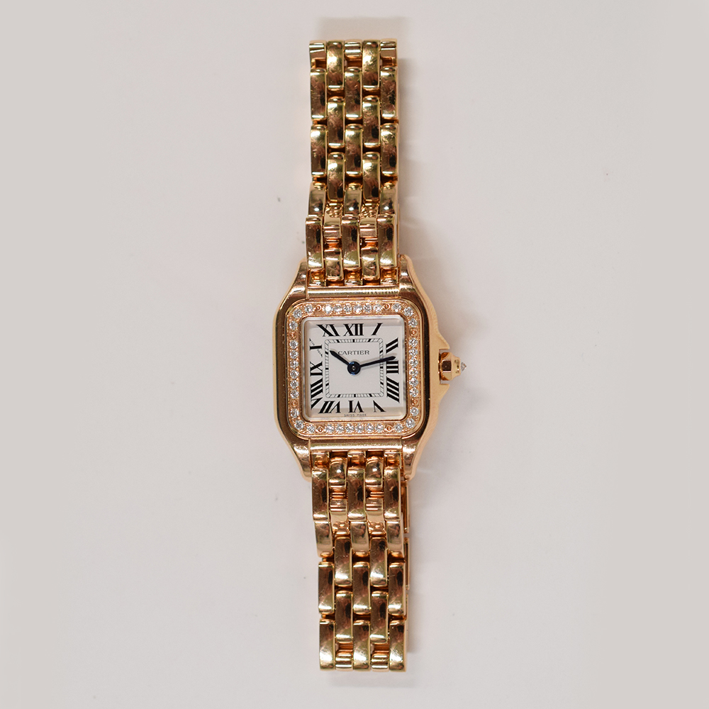 Panthère de Cartier Rose Gold Diamond White Dial 22mm Product Image 1