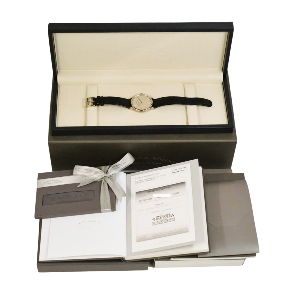 Saxonia Thin White Gold Silver Dial 37mm Product Image 10
