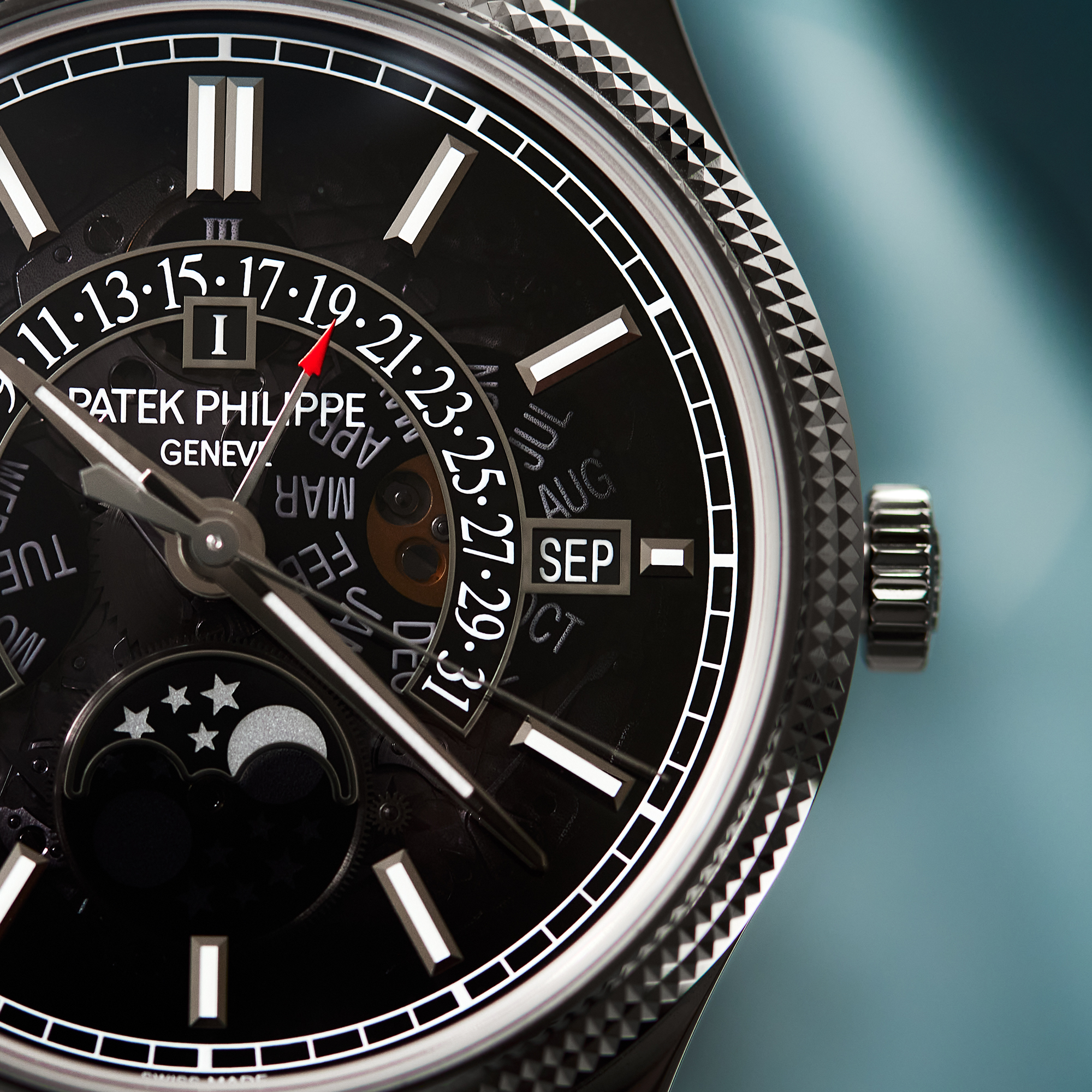 Perpetual Calendar White Gold Grey Skeleton Dial 39mm Product Image