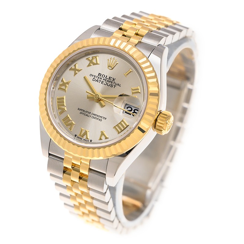 Lady-Datejust Yellow Gold & Steel Jubilee Silver Dial 28mm Product Image 2