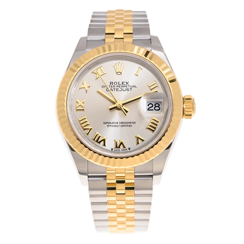 Lady-Datejust Yellow Gold & Steel Jubilee Silver Dial 28mm Product Image 1