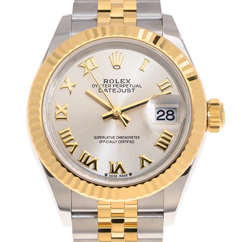 Lady-Datejust Yellow Gold & Steel Jubilee Silver Dial 28mm Product Image 3