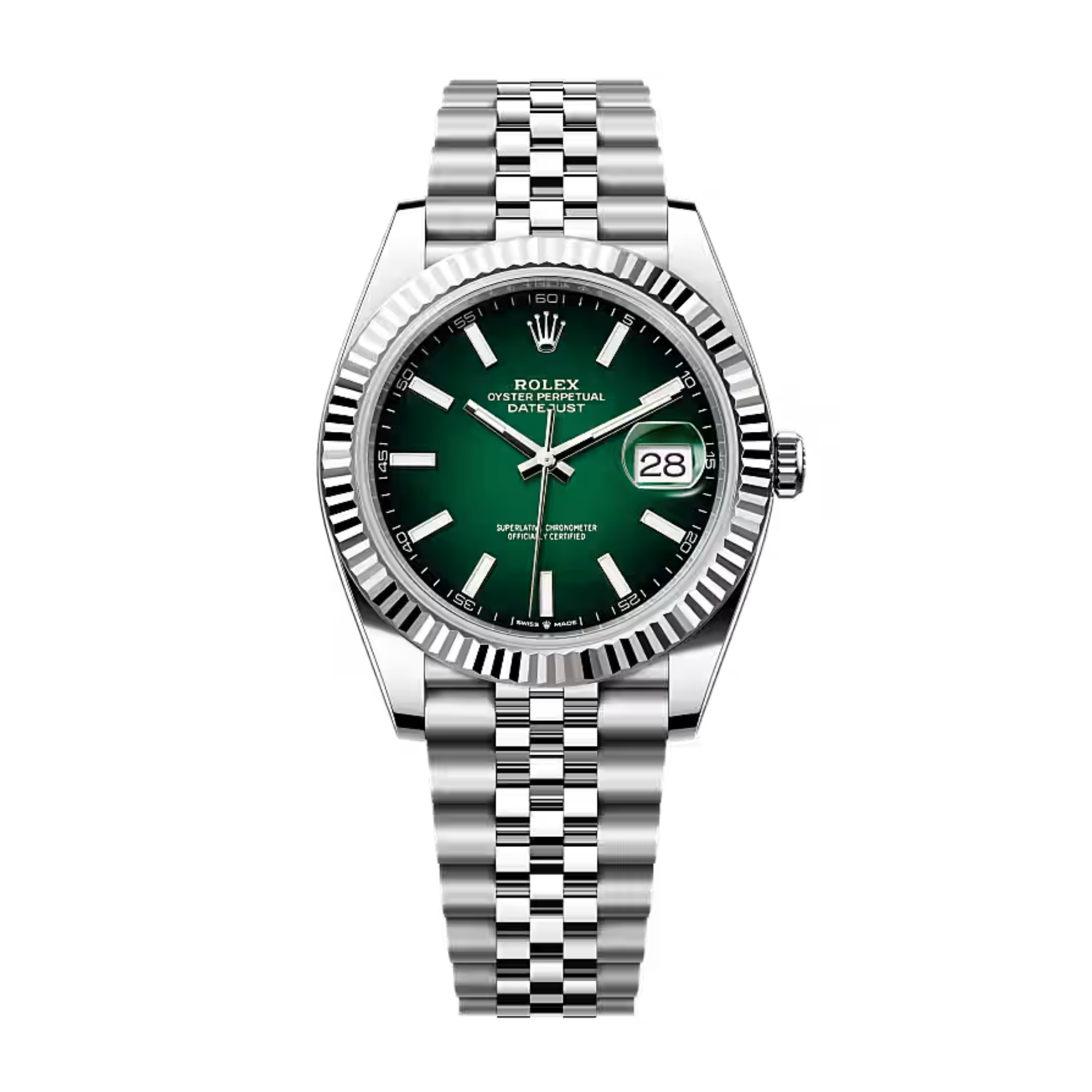 Datejust Steel Jubilee Green Ombré Dial 41mm Product Image