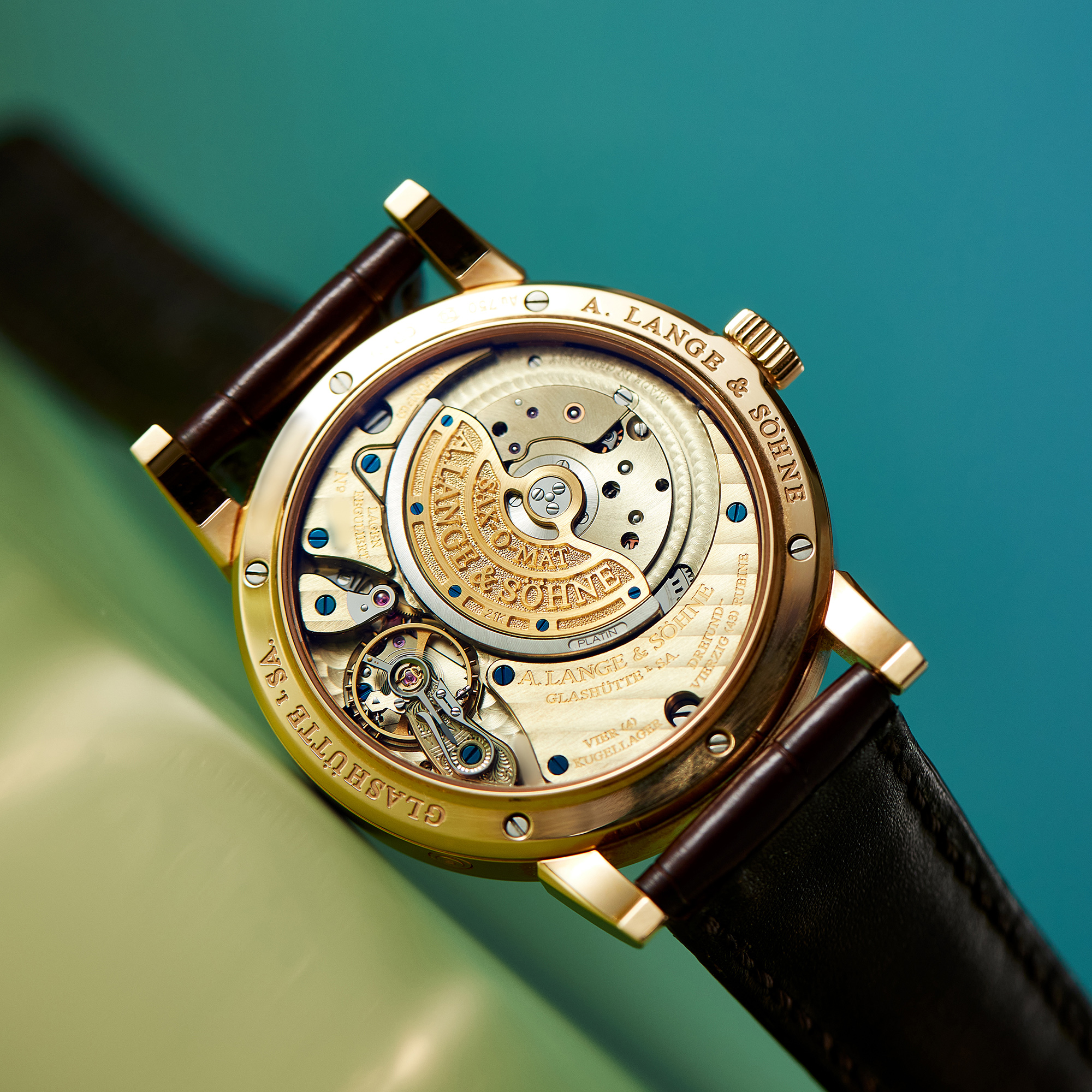 Langematik Perpetual Rose Gold Silver Dial 38mm Product Image 14