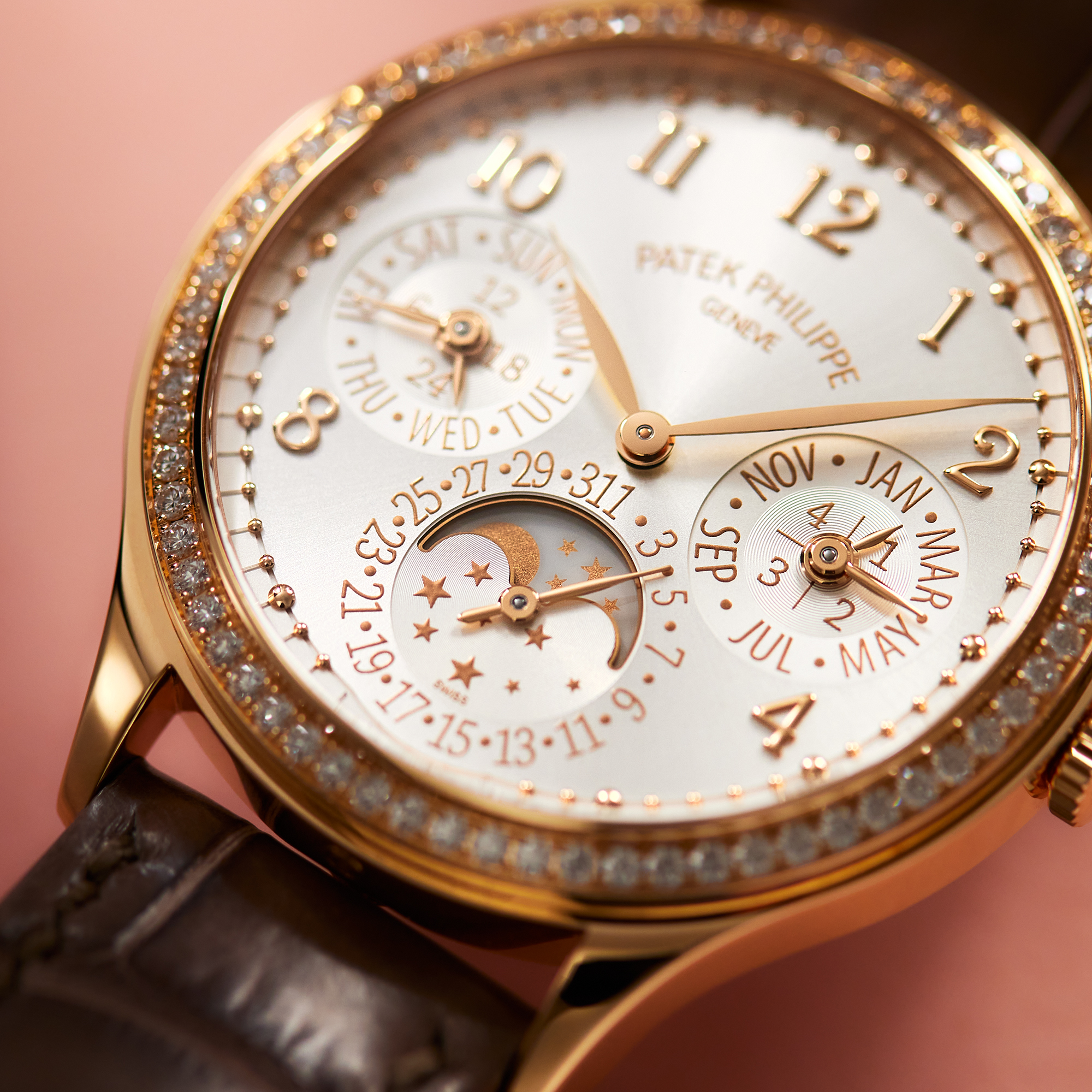 Perpetual Calendar Rose Gold Diamond White Dial 35mm Product Image 11