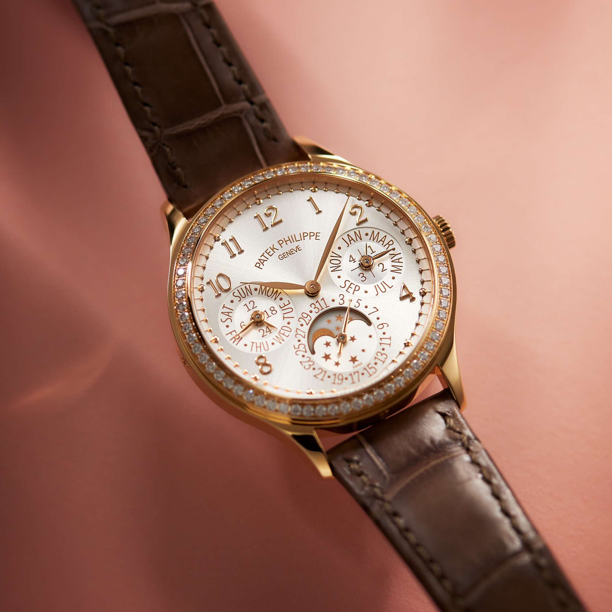 Perpetual Calendar Rose Gold Diamond White Dial 35mm Product Image 10